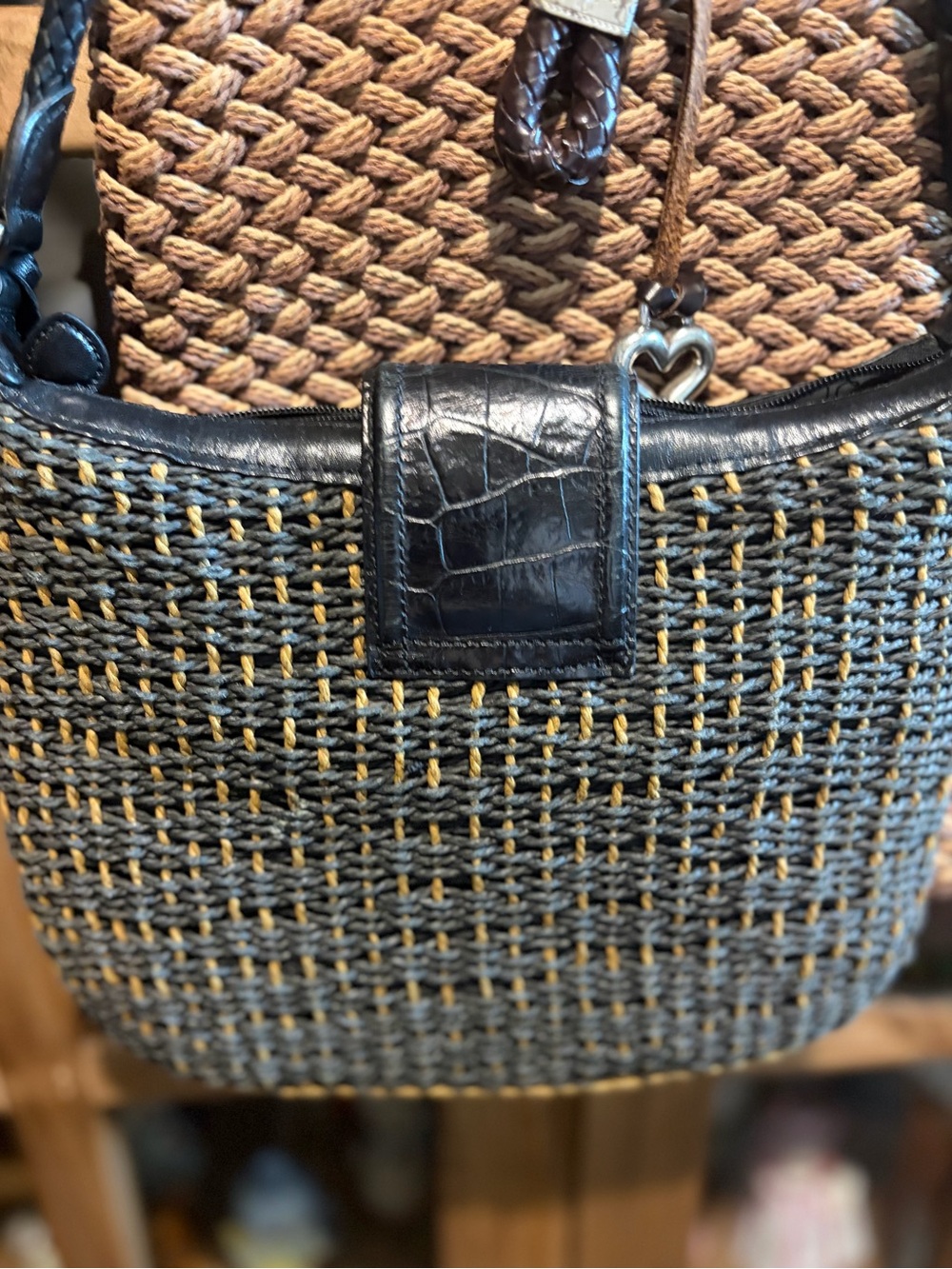 Brighton Ratan Bag Bundle (2) Woven Bags- See Description - Picture 7 of 16
